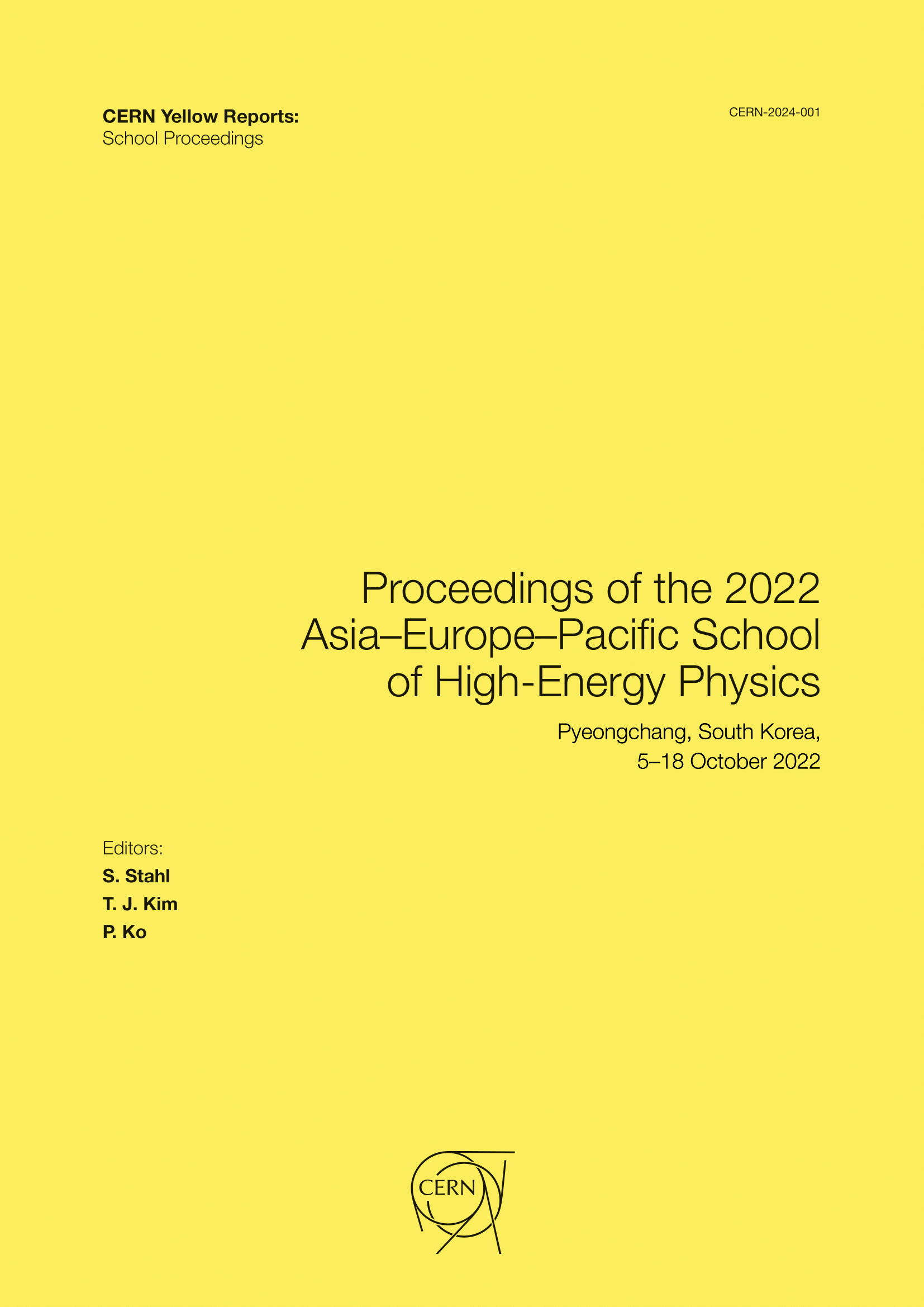 					View Vol. 1 (2024): Proceedings of the 2022 Asia–Europe–Pacific School of High-Energy Physics
				
