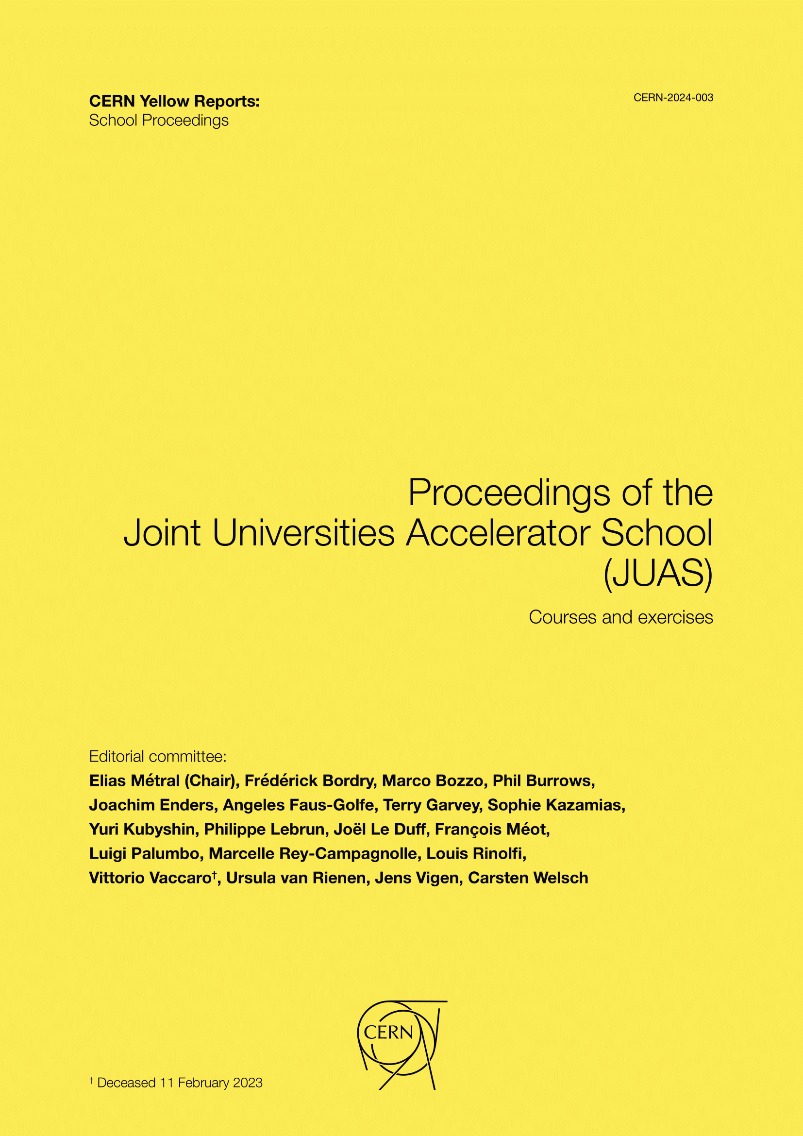 					View Vol. 3 No. I–IV (2024): Proceedings of the Joint Universities Accelerator School (JUAS)—Courses and exercises
				