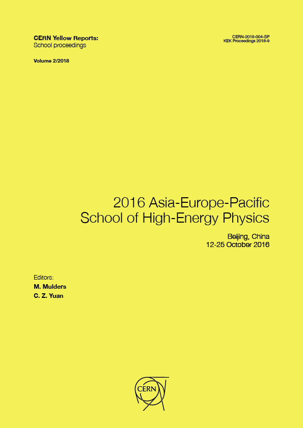 					View Vol. 2 (2018): Proceedings of the 2016 Asia-Europe-Pacific School of High-Energy Physics
				