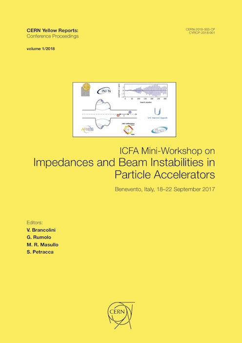 					View Vol. 1 (2018): Proceedings of the ICFA Mini-Workshop "Impedances and Beam Instabilities in Particle Accelerators"
				