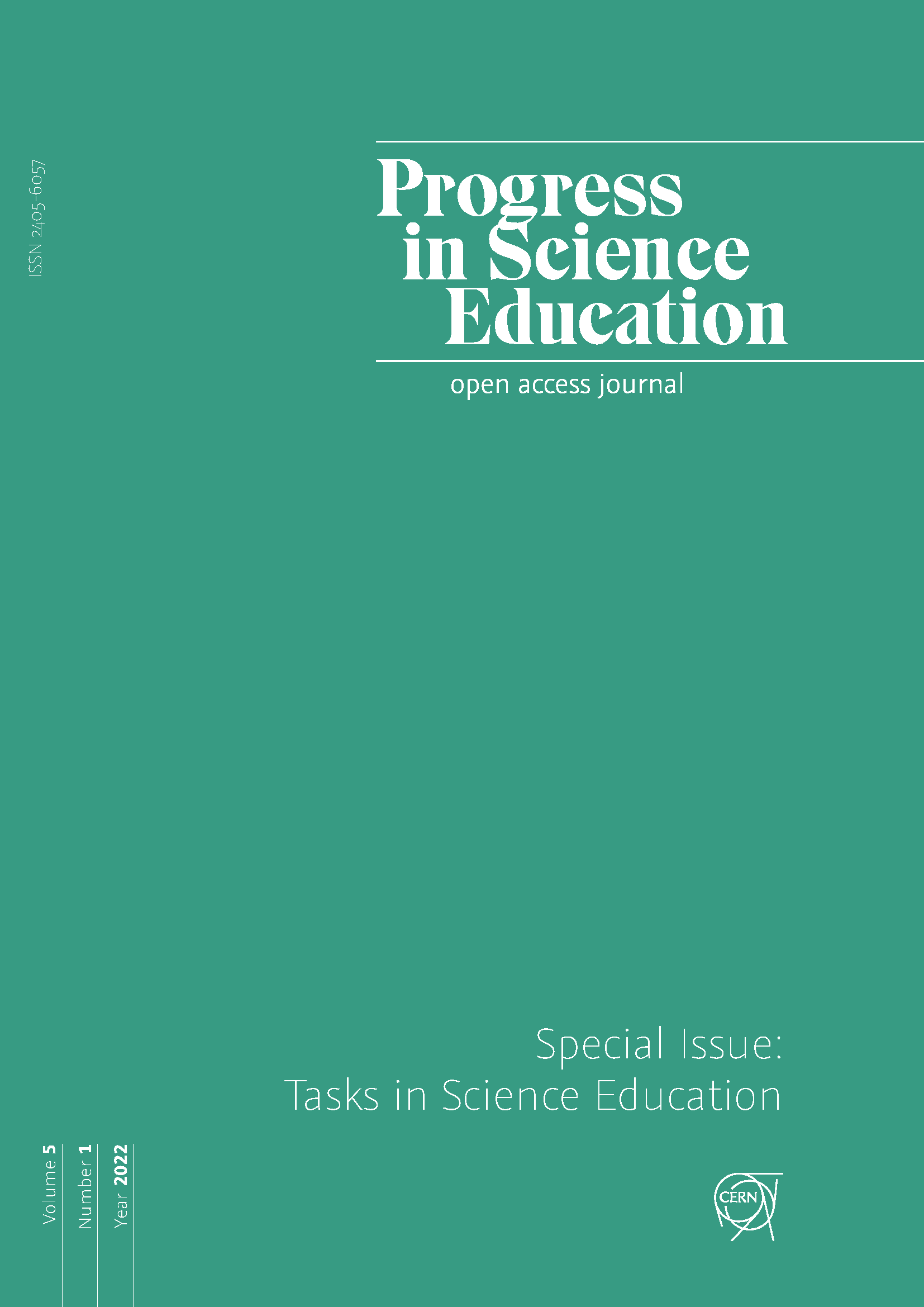 					View Vol. 5 No. 1 (2022): Special Issue: Tasks in Science Education
				