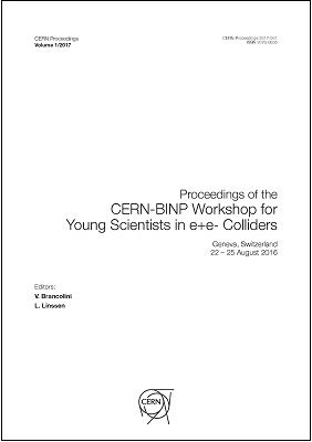 					View Vol. 1 (2017): CERN-BINP Workshop for Young Scientists in e+e- Colliders
				