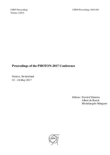 					View Vol. 1 (2018): Proceedings of the PHOTON'17 Conference
				